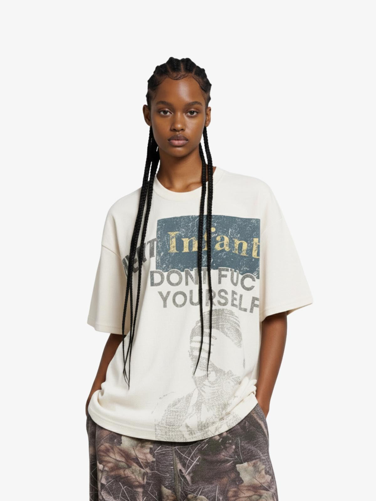 Statement Text Graphic T-Shirt