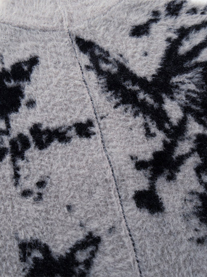 Cozy Pink Patterned Sweater for Women - Perfect for Casual and Festive Occasions 