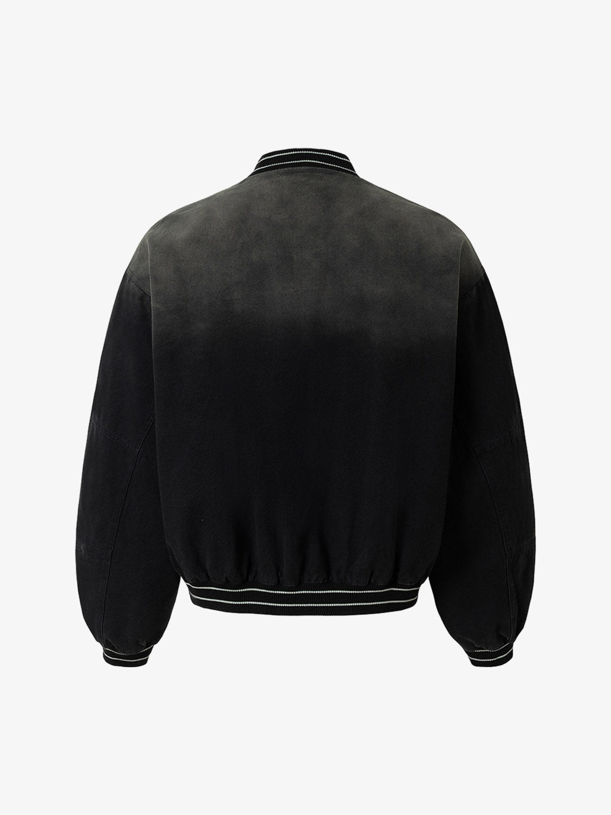 Thesupermade Gradient Bleached Technical Baseball Jacket 