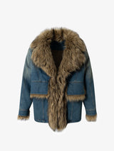 Winter-Ready Corduroy Jacket with Faux Fur Trim for Men 