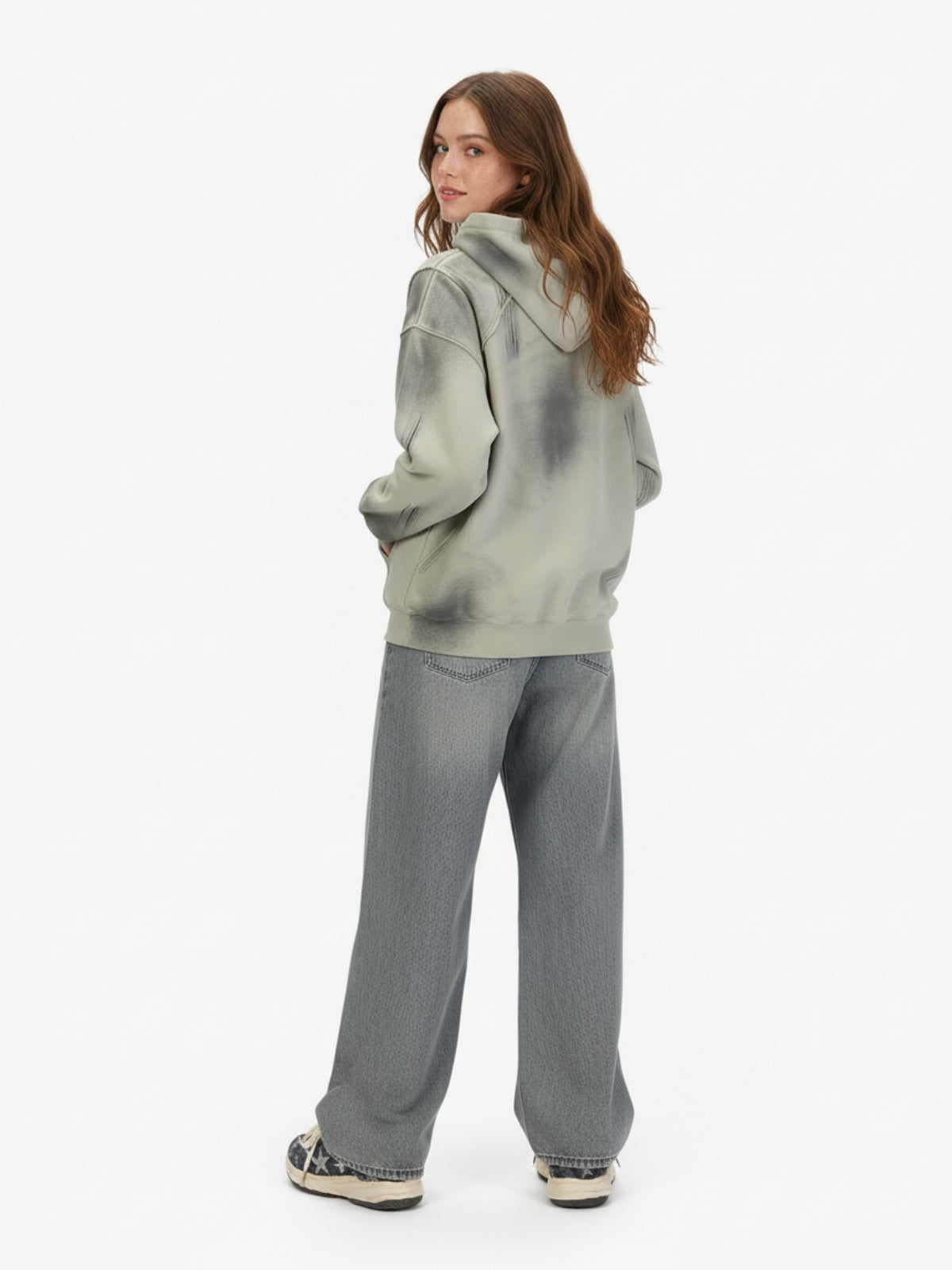 High Street Star Washed Jeans - 2150