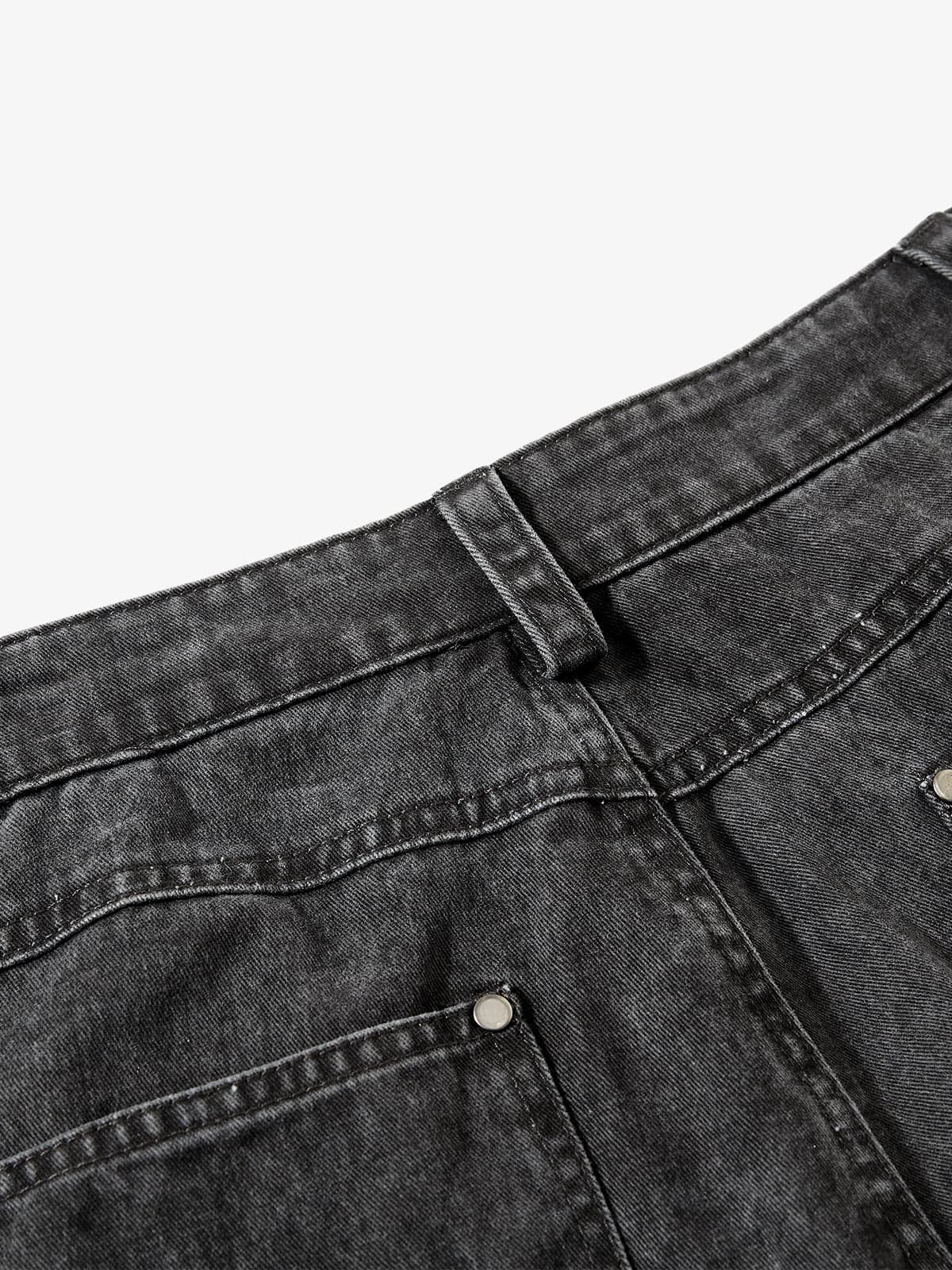 Cotton Twill Cargo Pants for Men Wide Leg Streetwear Style with Multiple Pockets and Drawstring Hem?