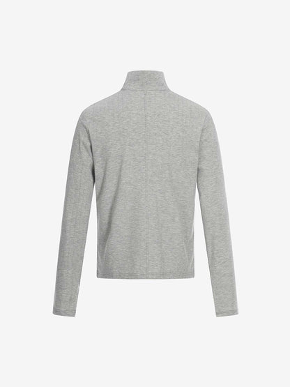 Retro Punk Print Knit Cardigan Long Sleeve Top