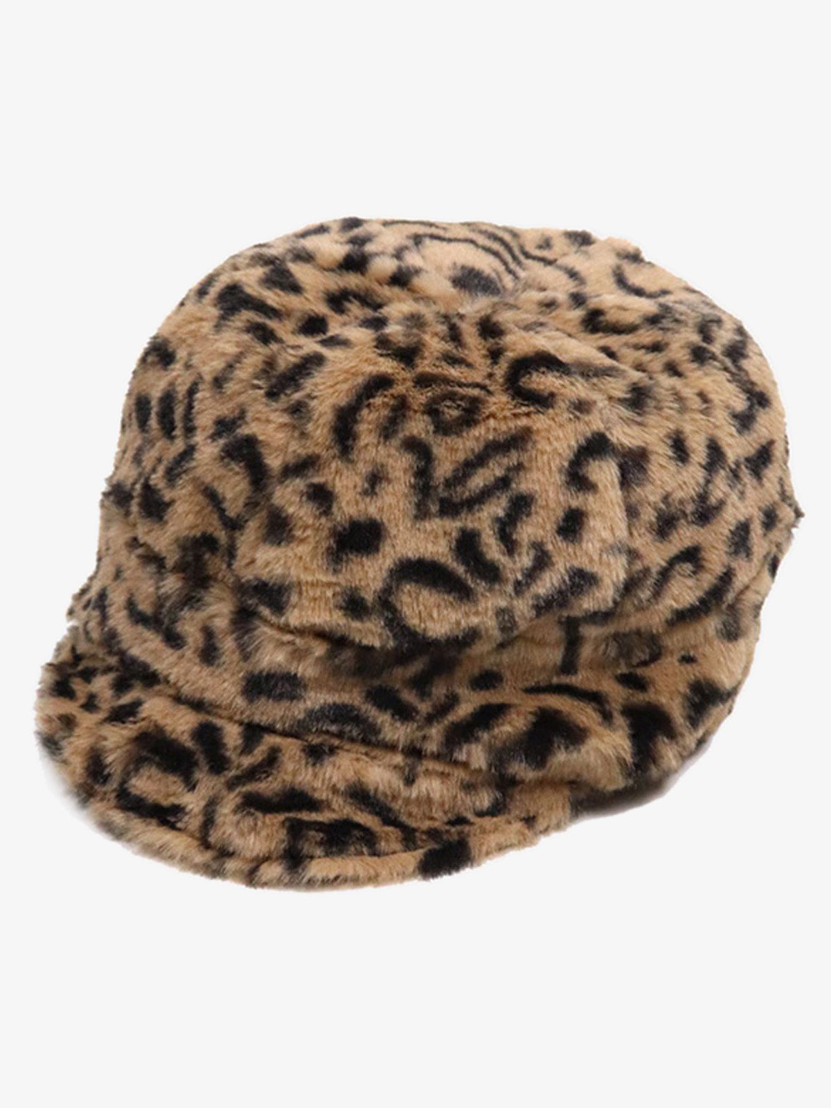 Retro Leopard Plush Earmuff Winter Hat 