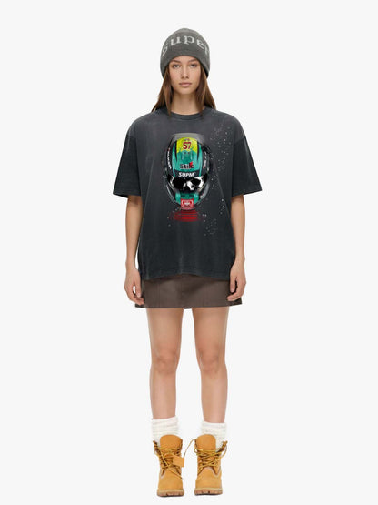 Racing Helmet Graphic T-Shirt
