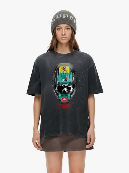 Racing Helmet Graphic T-Shirt