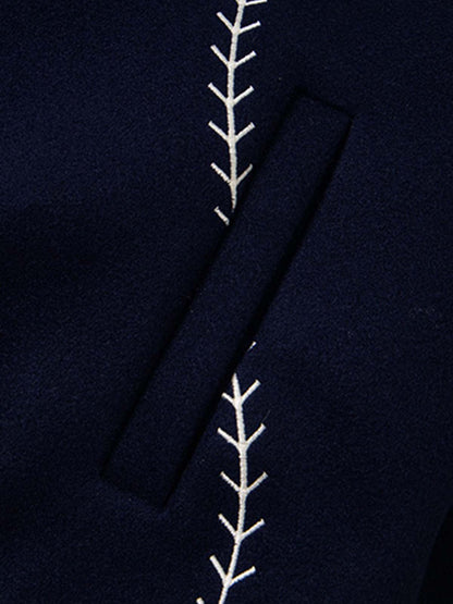 Baseball Stitch Embroidered Varsity Jacket