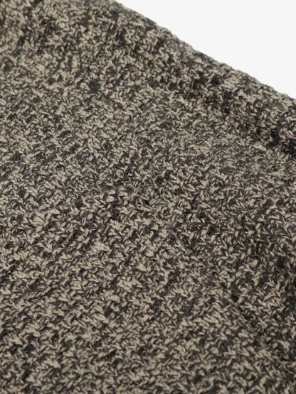 Relaxed Fit Knit Hooded Pullover Hoodie Sweater