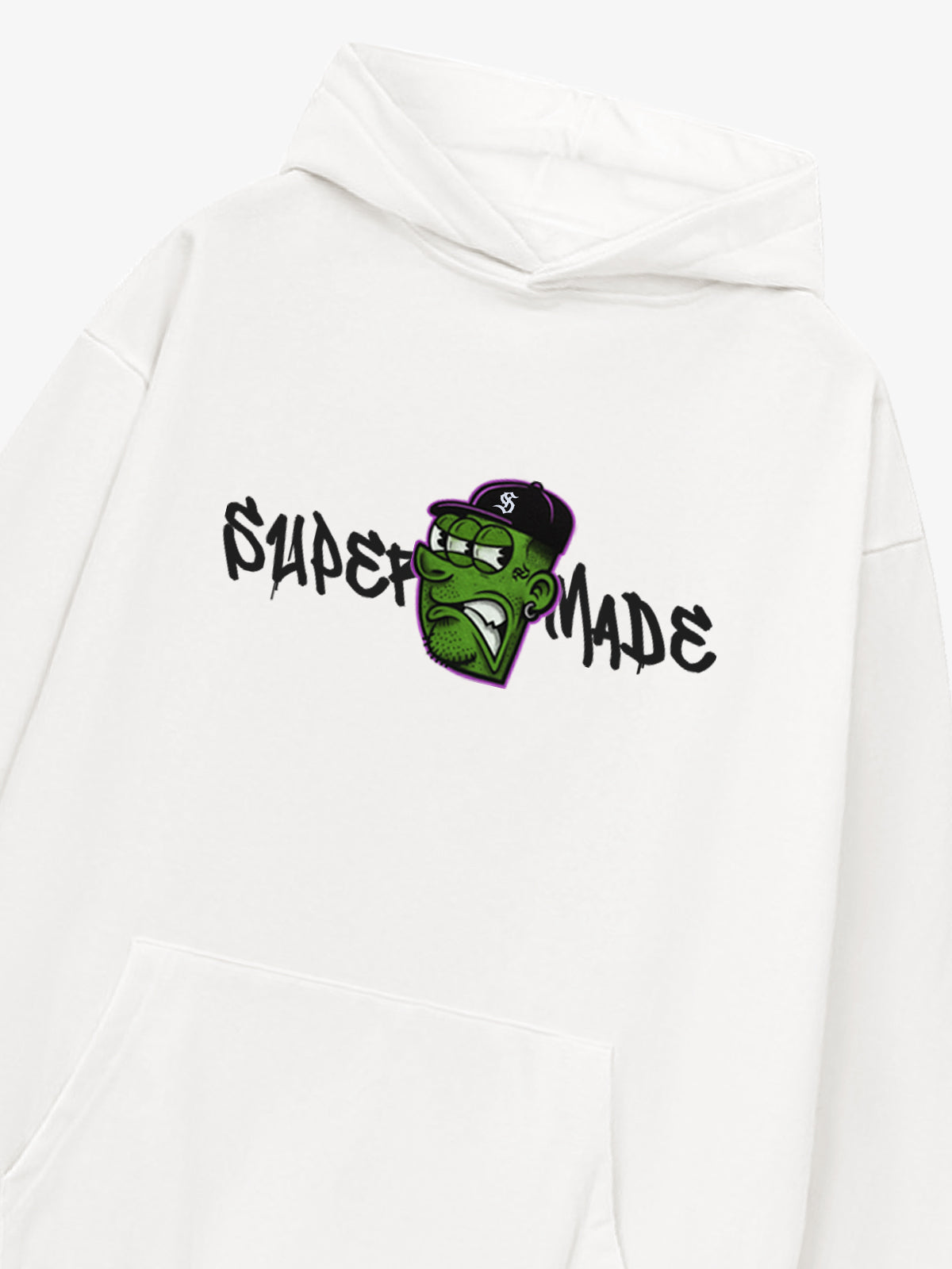 Stylish Graphic Hoodie with Unique Face Design for Casual Wear 