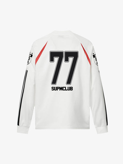Sporty Long Sleeve Jersey with Bold Number Design for Active Enthusiasts 