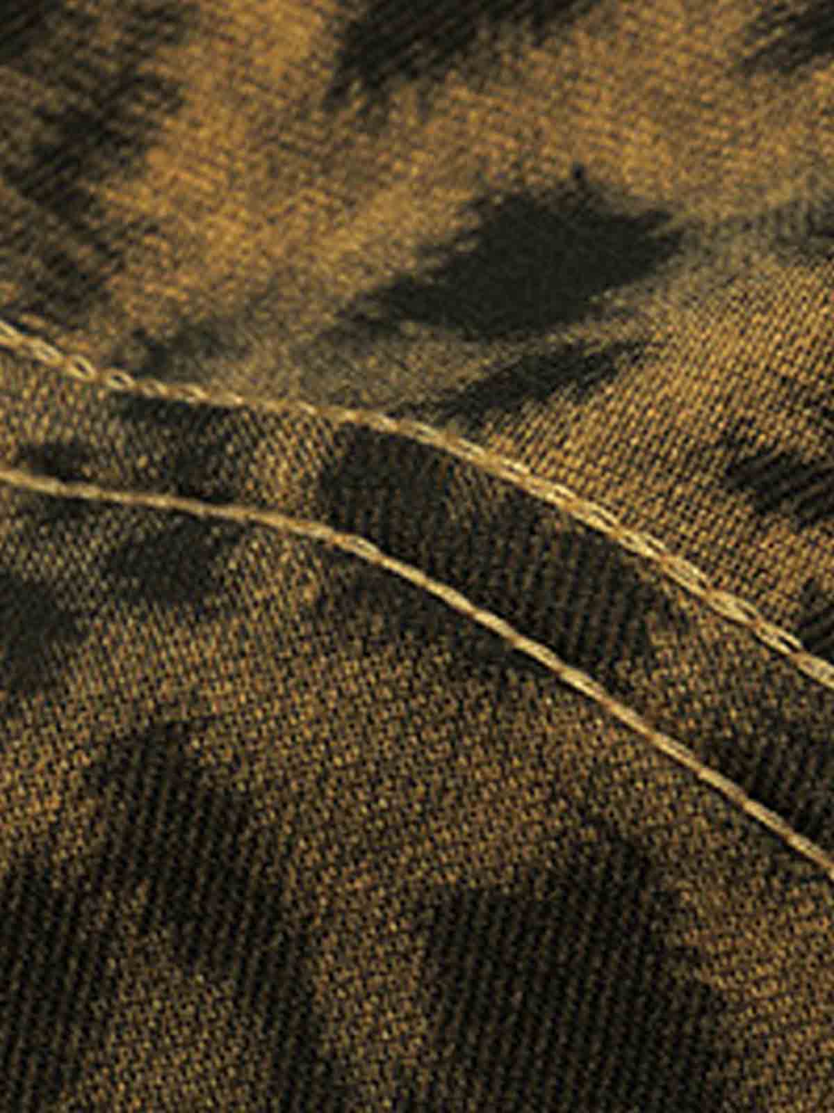 210G Cotton Leopard Print Oversized T-Shirt for Men Fashion Streetwear?