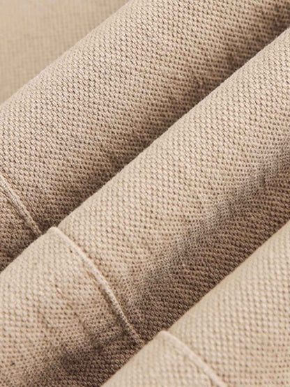 Zip Front Shirt Collar Boxy Jacket