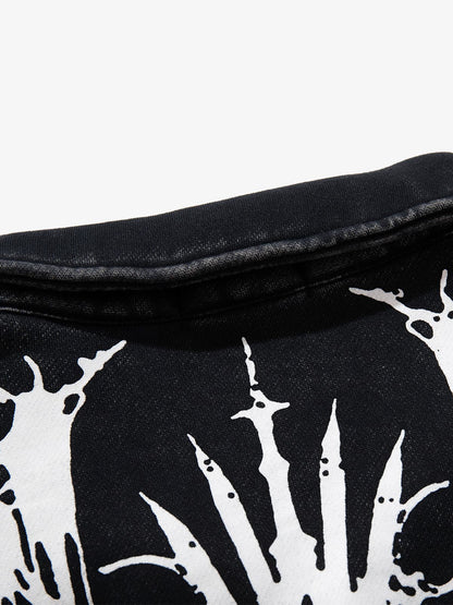 Skull Pattern Knit Sweater for Fall and Winter 