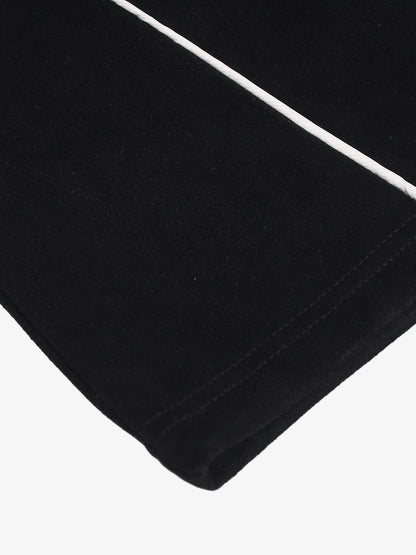 Cotton Blend Oversized Sport T-Shirt with Contrast Panels and Logo Print?