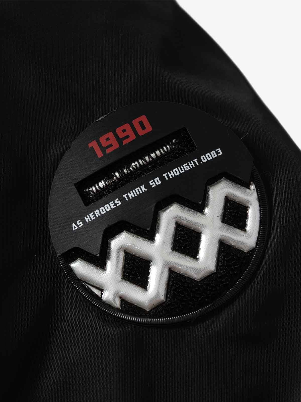 Retro Fur Collar Leopard Lined Bomber Jacket