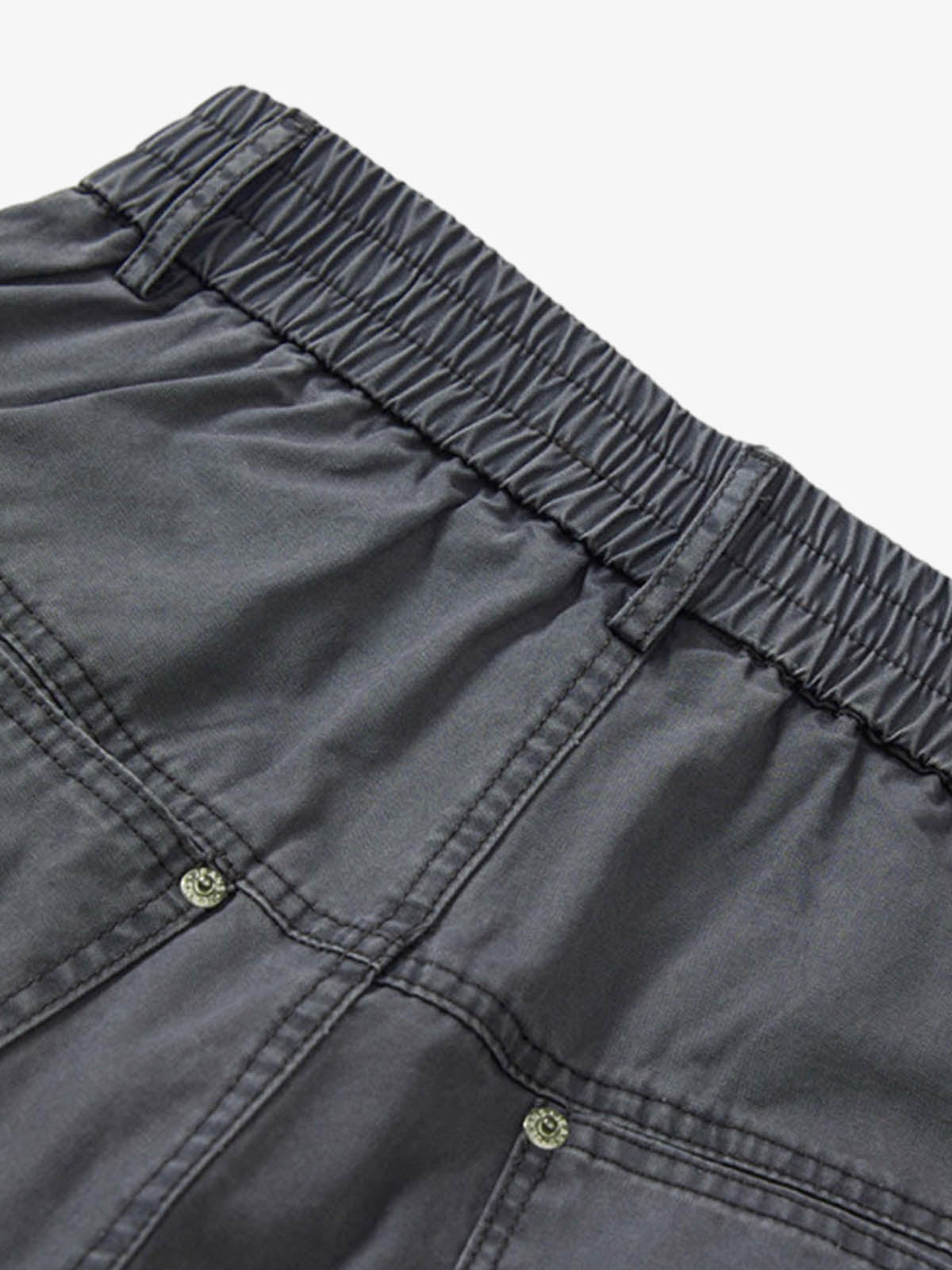 Vintage Distressed Pleated Barrel Pants 