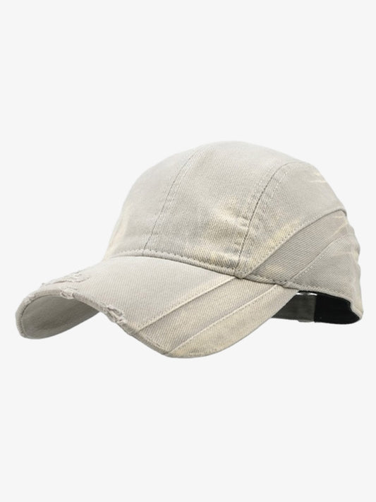 Washed Cotton Canvas Baseball Cap - Black, Vintage Style Adjustable Hat for Men and Women?