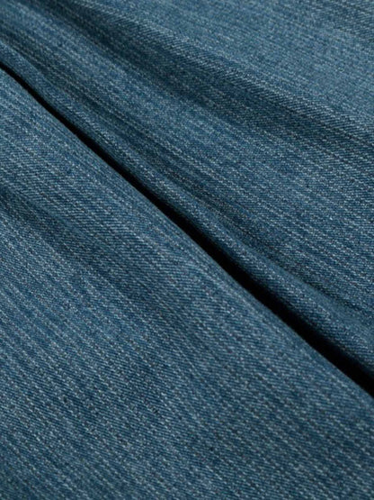 High Waist Pleated Wide Leg Jeans