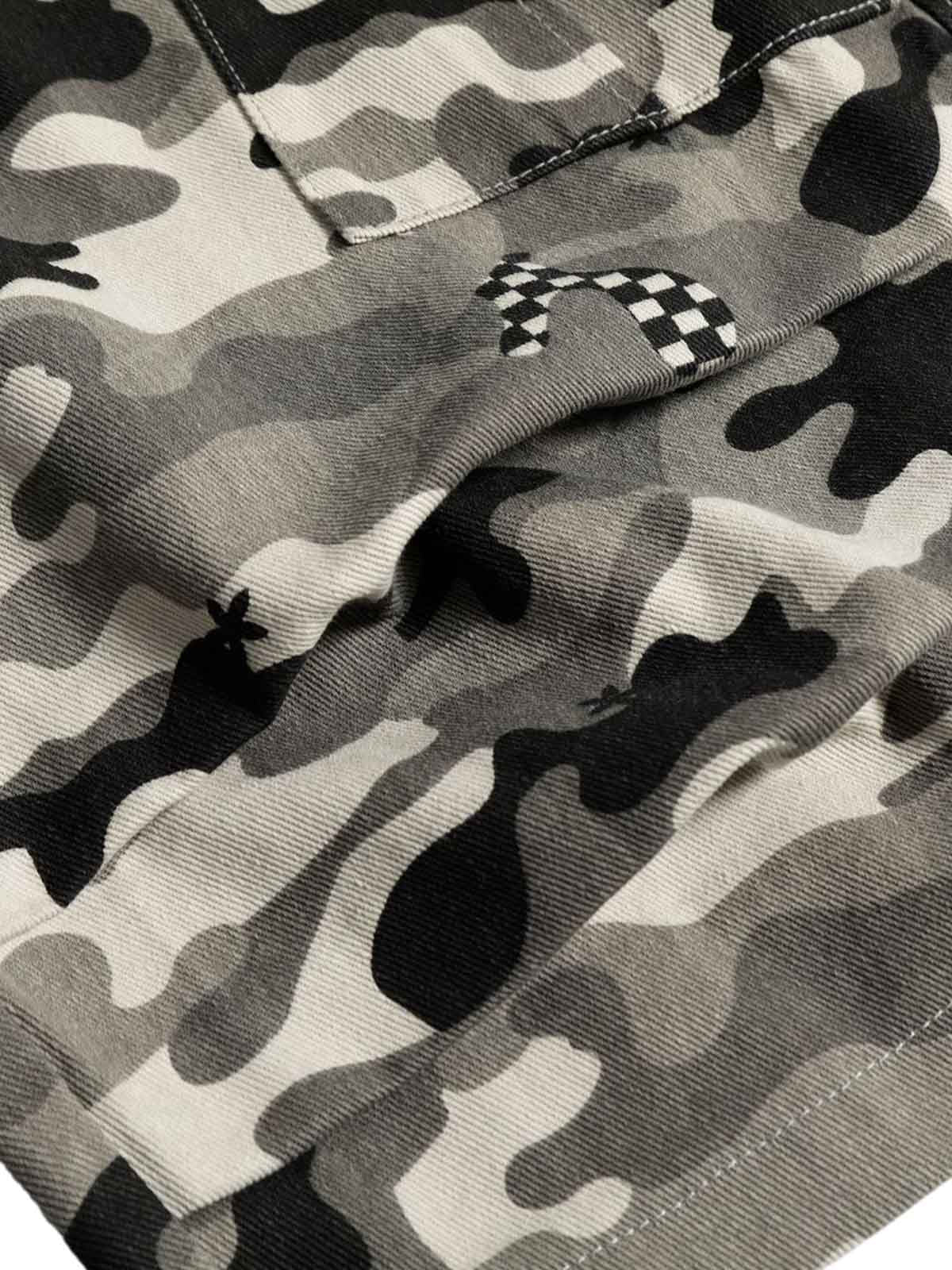 Camouflage Multi-pocket Cargo Jorts 