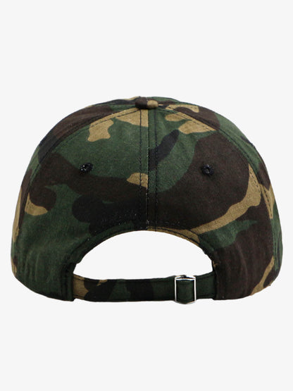 Cotton Blend Pink Camouflage Baseball Cap with "God's Favorite" Embroidery 