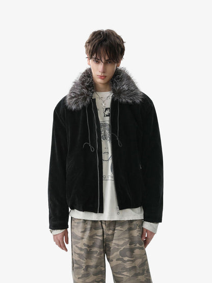 Winter Essential Faux Fur Trimmed Jacket with Adjustable Drawstrings 