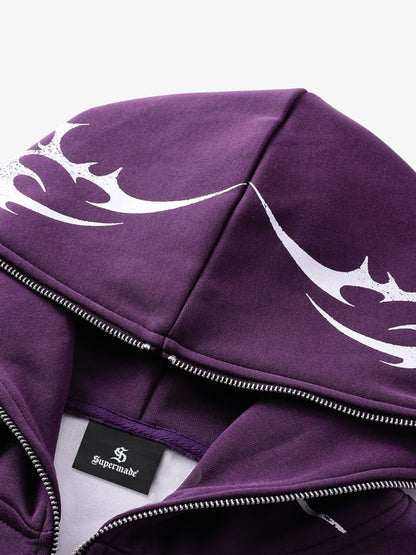 Skull Pattern Knit Sweater for Bold Fashion Statements 