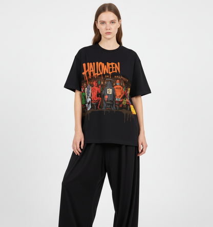Streetwear Halloween Pub Party Gathering T-Shirt