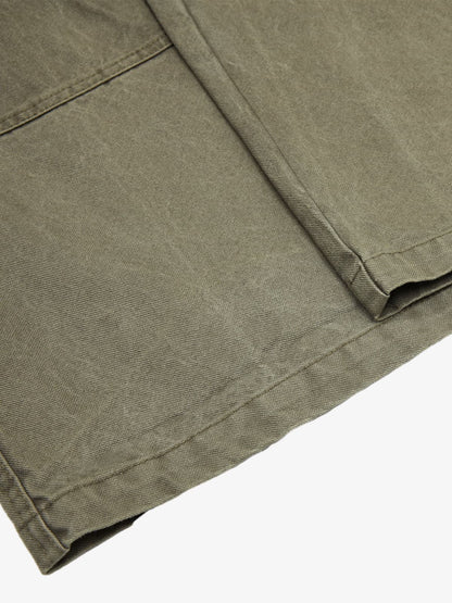 Cotton Twill Cargo Pants with Metal Studs Design Wide Leg Trousers for Men?