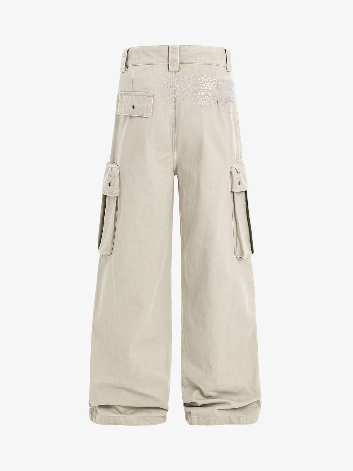 Cotton Blend Cargo Pants Wide Leg Utility Style with Multiple Pockets for Men and Women?