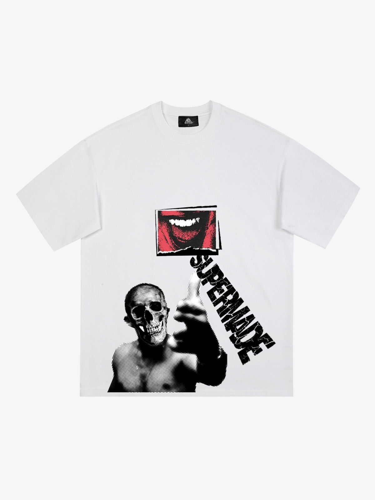 Distressed Sleeveless Crop Top with Barbed Wire Graphic Design 