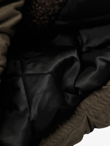 Stylish Brown Bomber Jacket with Faux Fur Collar - Perfect for Casual and Outdoor Wear 