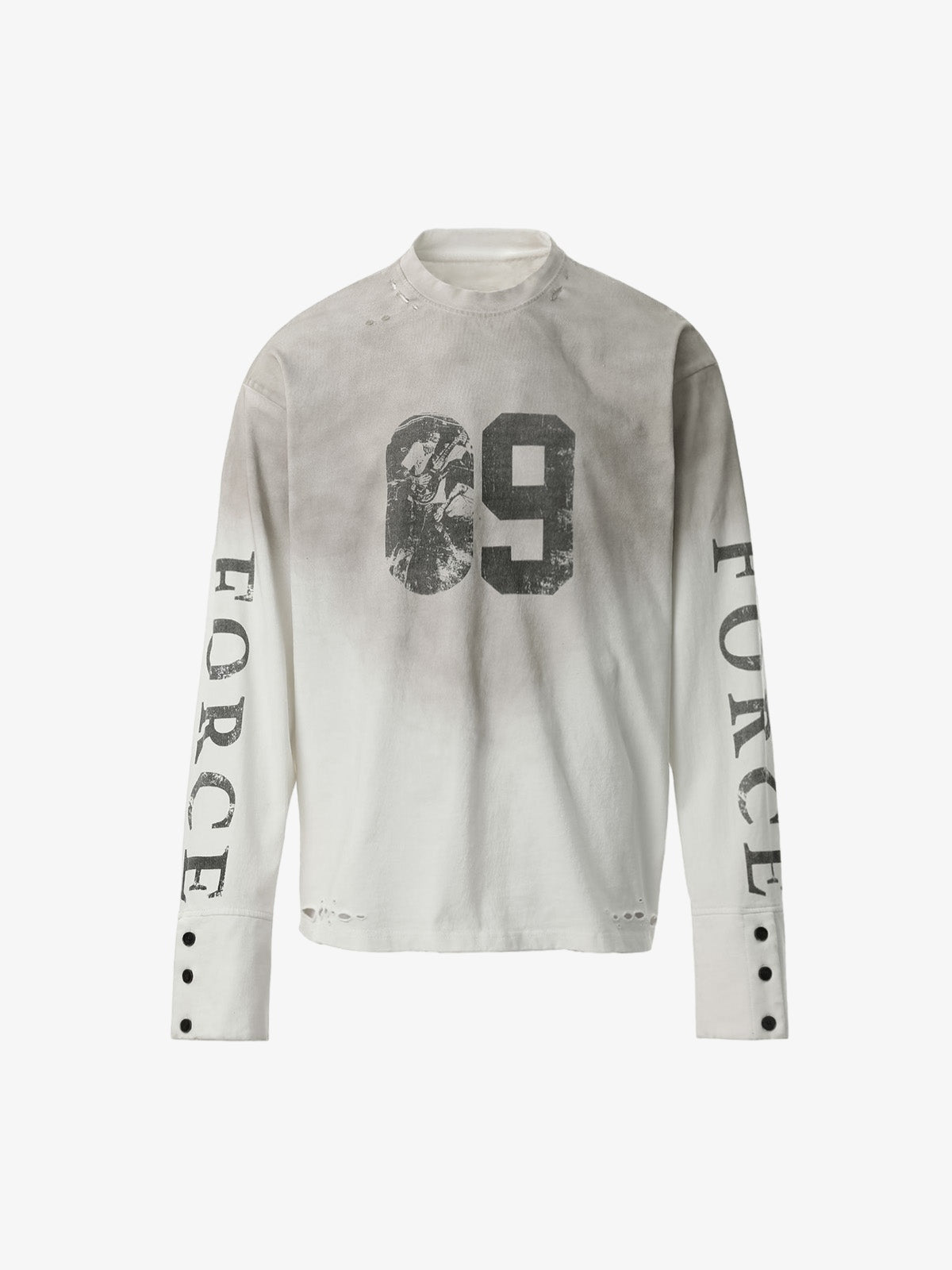 Distressed NO. 09 Long Sleeve T-Shirt 
