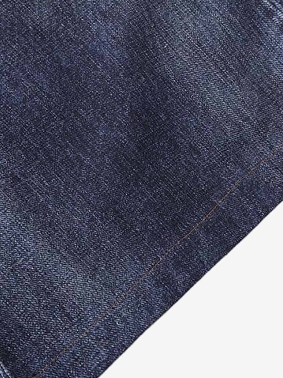 Denim Patchwork Wide Leg Jeans with Graphic Appliques and Distressed Details?