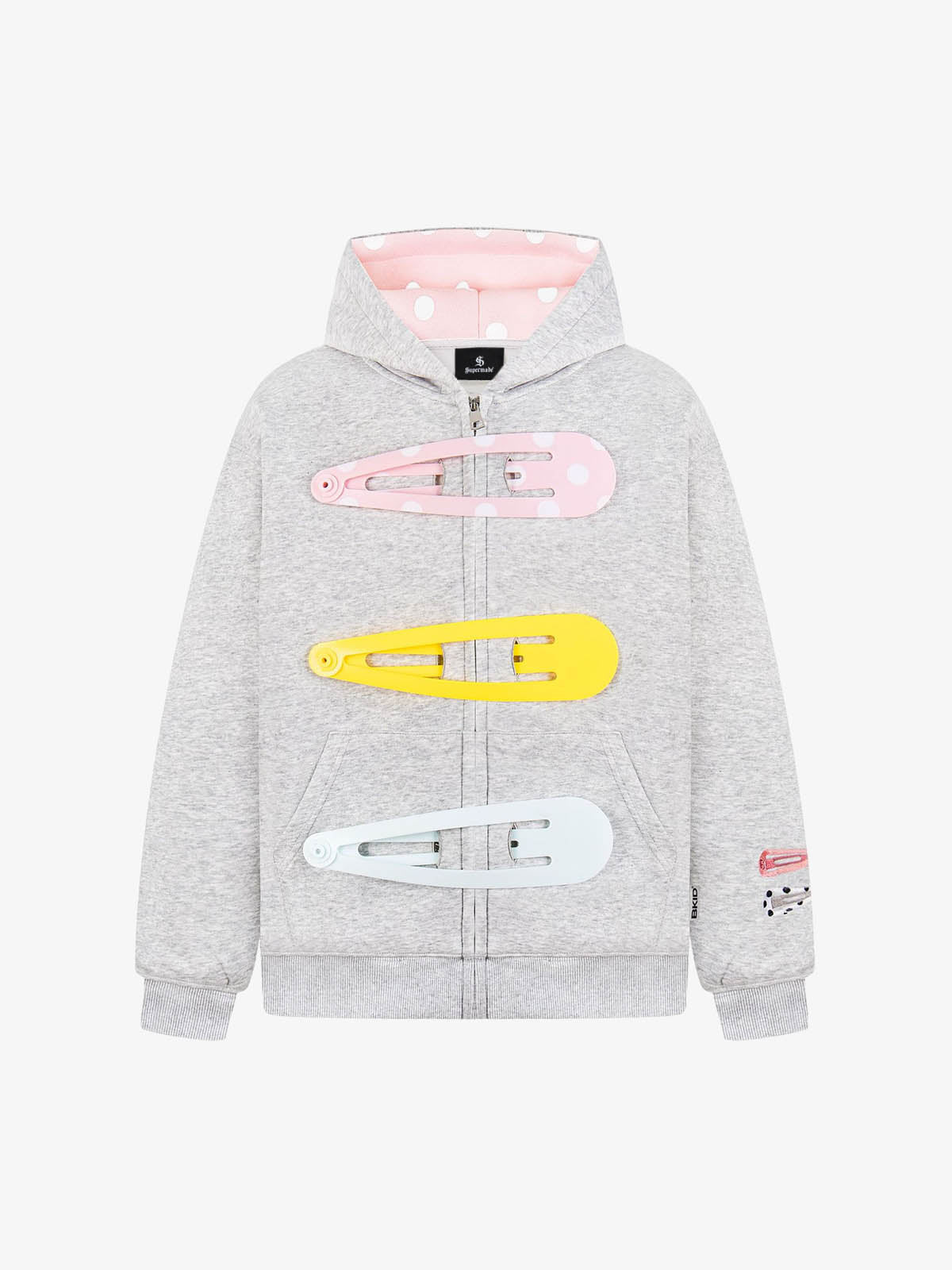 Cotton Blend Hoodie with Hair Clip Print Design for Men and Women?