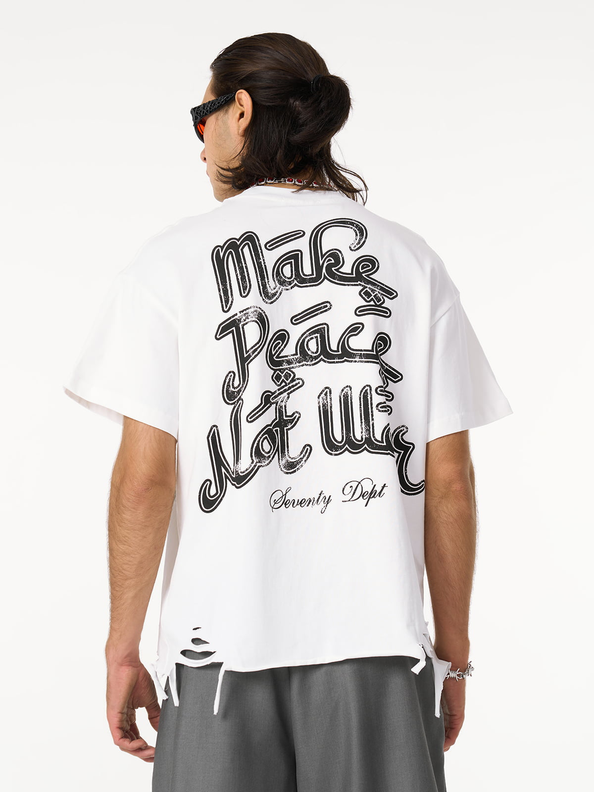 Graffiti Letters Devil Design Graphic T-Shirt 