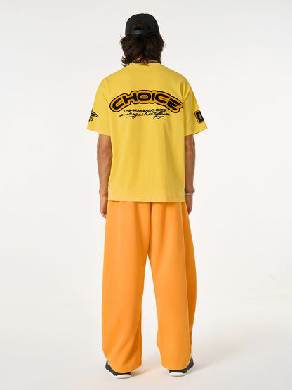 Retro Motorcycle Style Heavy Patch Embroidered T-shirt 