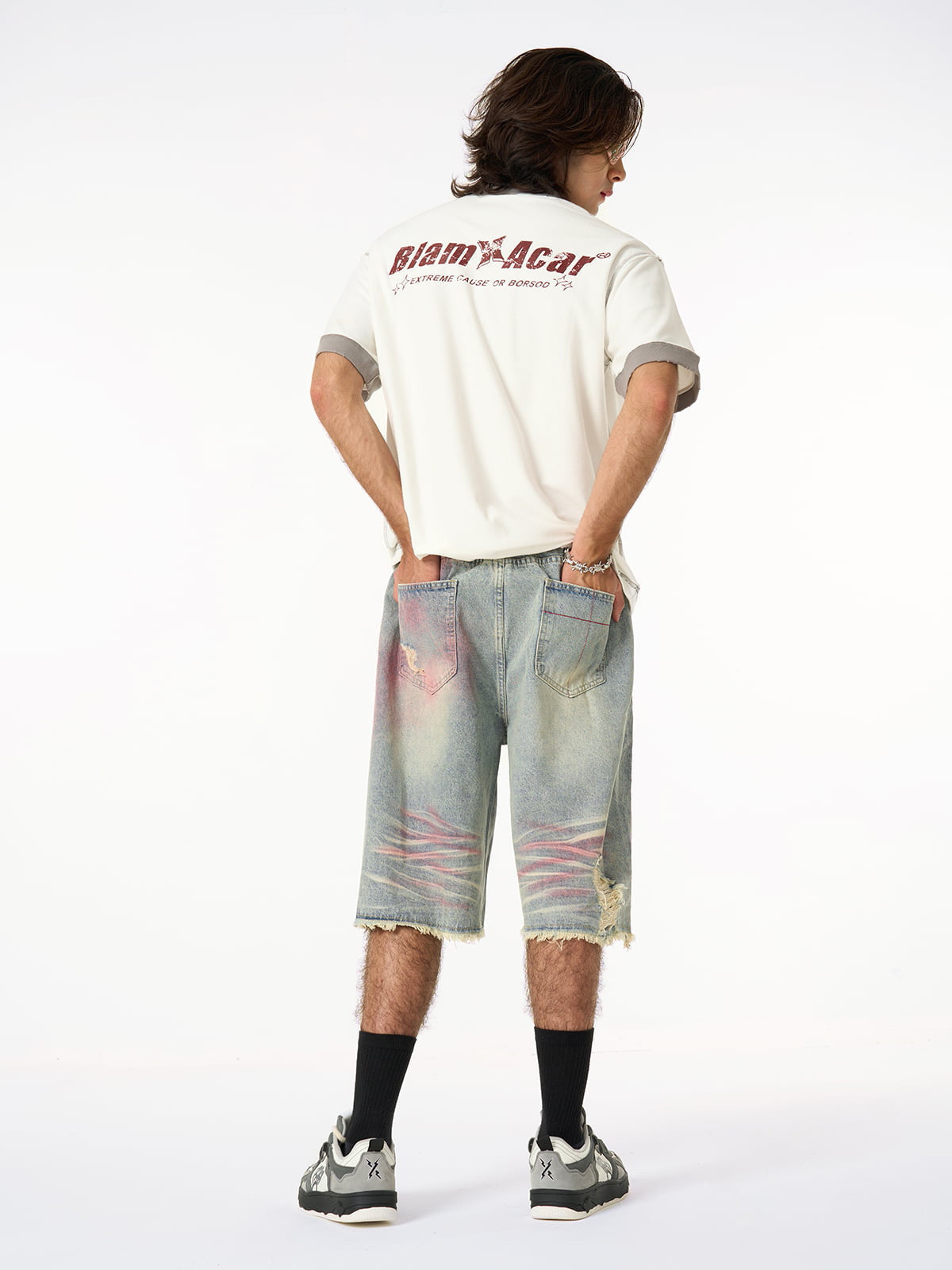 Distressed NO. 28 Jersey T-Shirt - 2442 