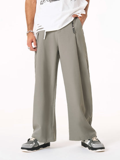 Elastic Waistband Barrel Pants - 2425 