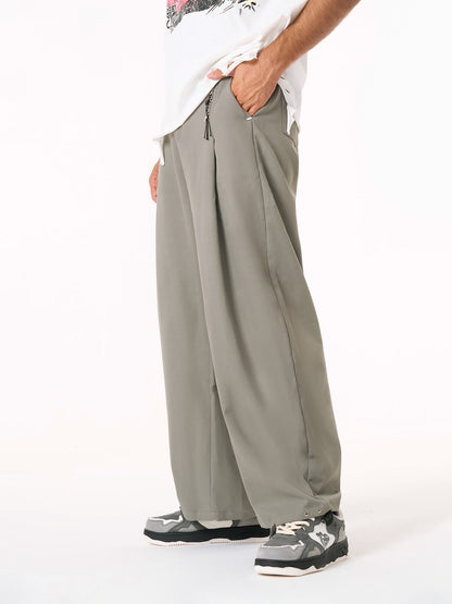 Elastic Waistband Barrel Pants - 2425 