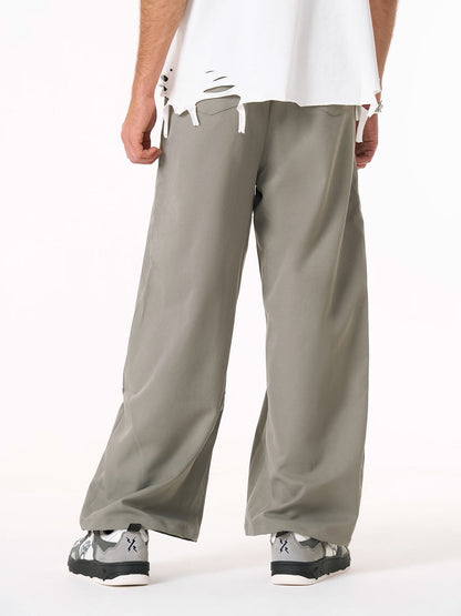 Elastic Waistband Barrel Pants - 2425 