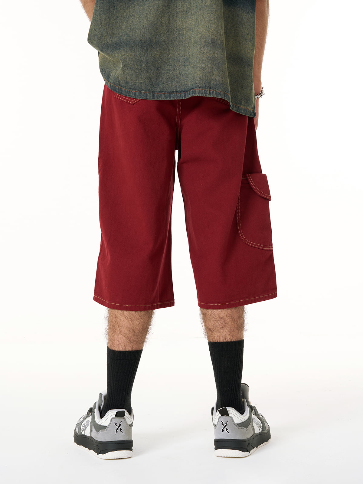 Welt-Embellished Cargo Jorts - 2408 