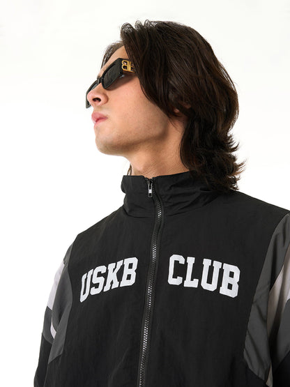 Thesupermade Patchwork Contrasting Windbreaker Jacket 