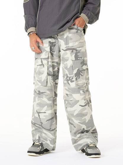 Camouflage Multi Pocket Cargo Pants - 2289 