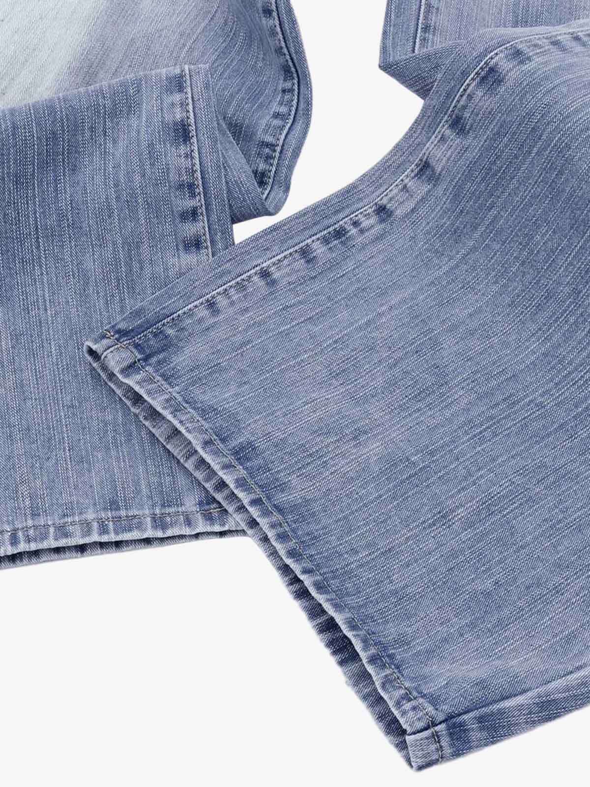 Vintage Washed Patchwork Distressed Scimitar Jeans 