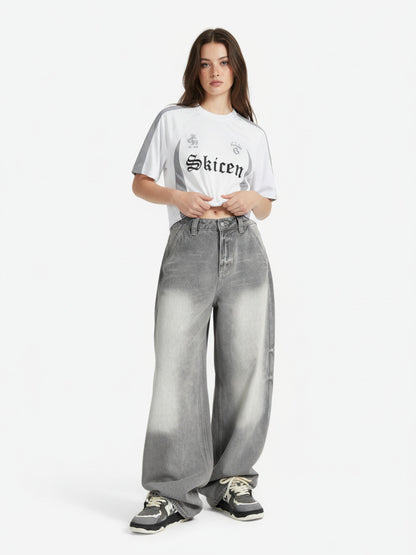 Thesupermade Gothic Font Jersey Street Rap T-Shirt