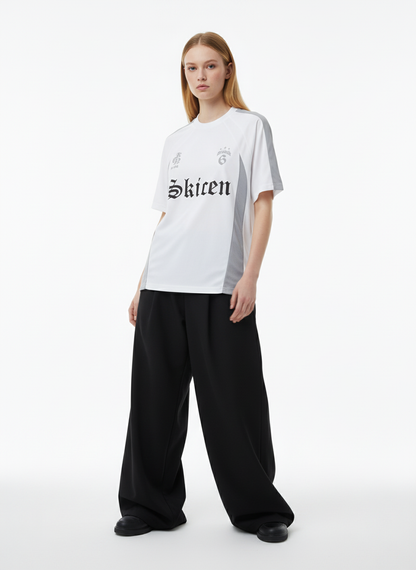 Thesupermade Gothic Font Jersey Street Rap T-Shirt