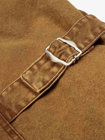 Fireman Clasp Washed Denim Knight Crest Jacket