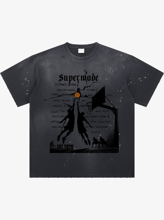 thesupermade Street Basketball  training pattern T-Shirt 