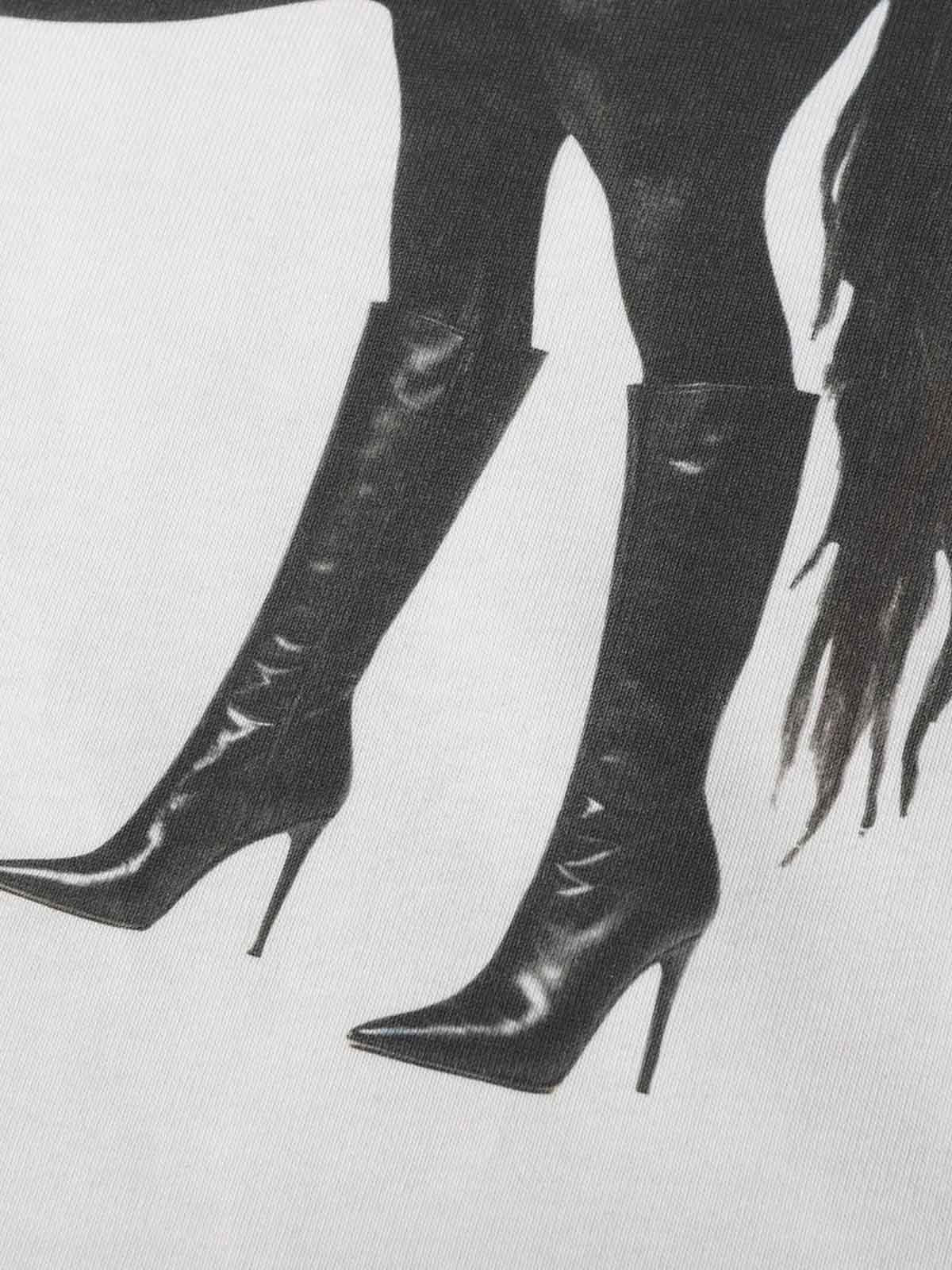 Cotton Blend Oversized Graphic Tee with Leopard Horse Print and Camo Layered Sleeves?