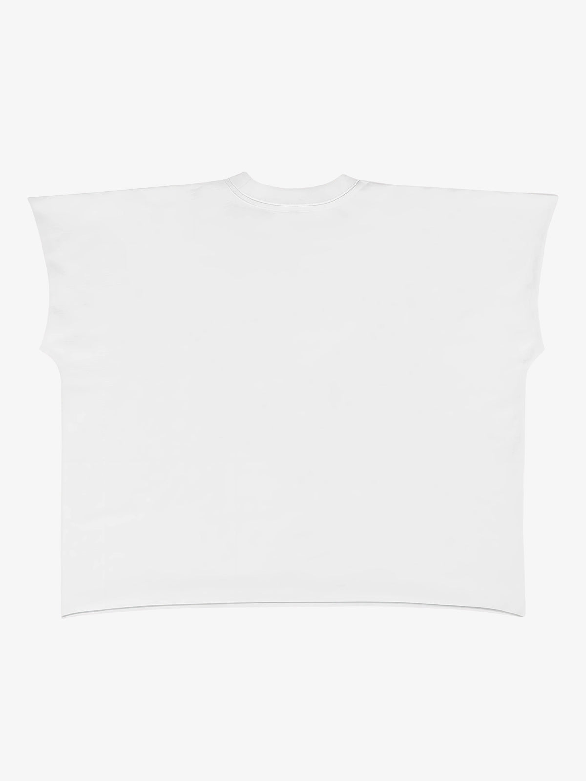 Gothic Text Graphic Cut-Off Sleeveless T-Shirt